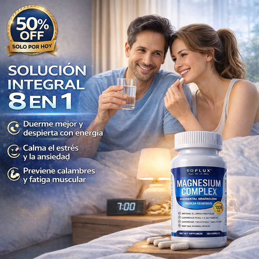 Magnesio Ultra 8 en 1 - Energía, descanso y calma en una sola cápsula